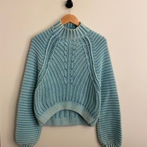 Free People sweater in light teal size small